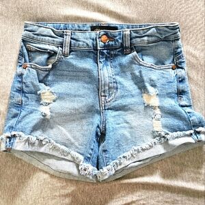 Kendall & Kylie Denim Blue Distressed Women Shorts Size 5/27